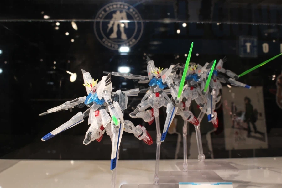 HGUC 1/144 건담 F91 잔상 이미지 클리어 Ver 도쿄점 전시 사진_1.webp