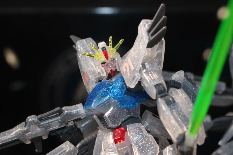 HGUC 1/144 건담 F91 잔상 이미지 클리어 Ver 도쿄점 전시 사진_8.webp