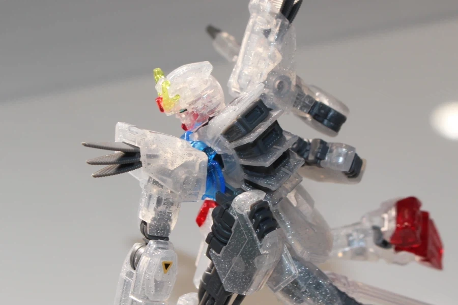 HGUC 1/144 건담 F91 잔상 이미지 클리어 Ver 도쿄점 전시 사진_14.webp