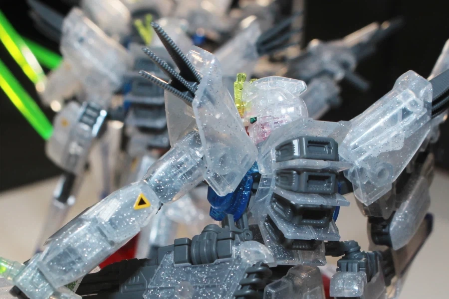 HGUC 1/144 건담 F91 잔상 이미지 클리어 Ver 도쿄점 전시 사진_20.webp