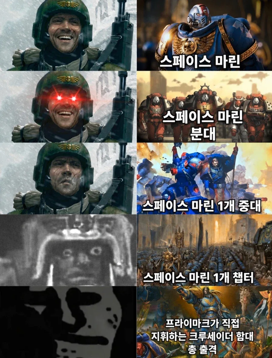"우리 전장에 스페이스 마린이 지원을 나왔습니다!!" 대표 이미지