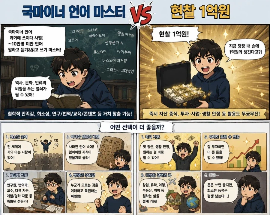 극마이너 언어 마스터 vs 현찰 1억원.jpg_1.webp