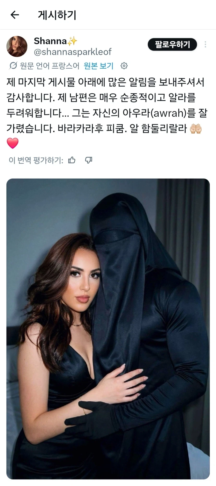 이슬람 줘패고 있는 어느 여성의 풍자글.jpg_2.webp