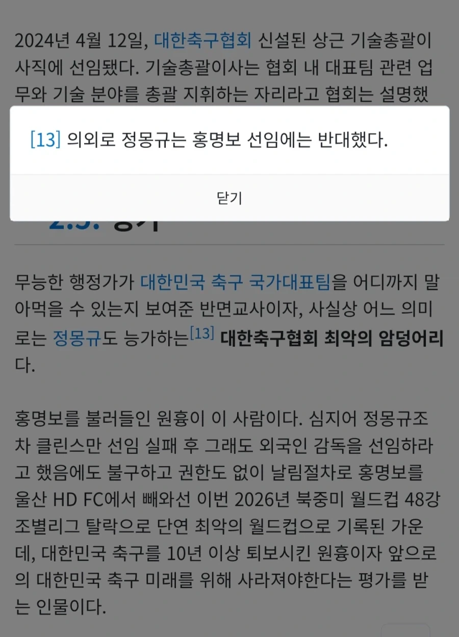 정몽규가 홍명보 선임 반대했다는데 사실이야?_1.webp