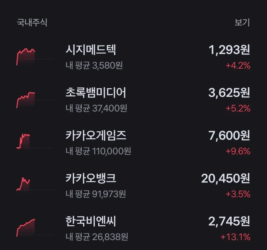 내 주식들 떡상하는거 비틱질한다_1.webp