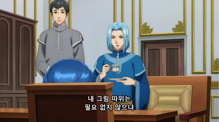 회사에서 동료들과 대화하는 만화 대표 이미지