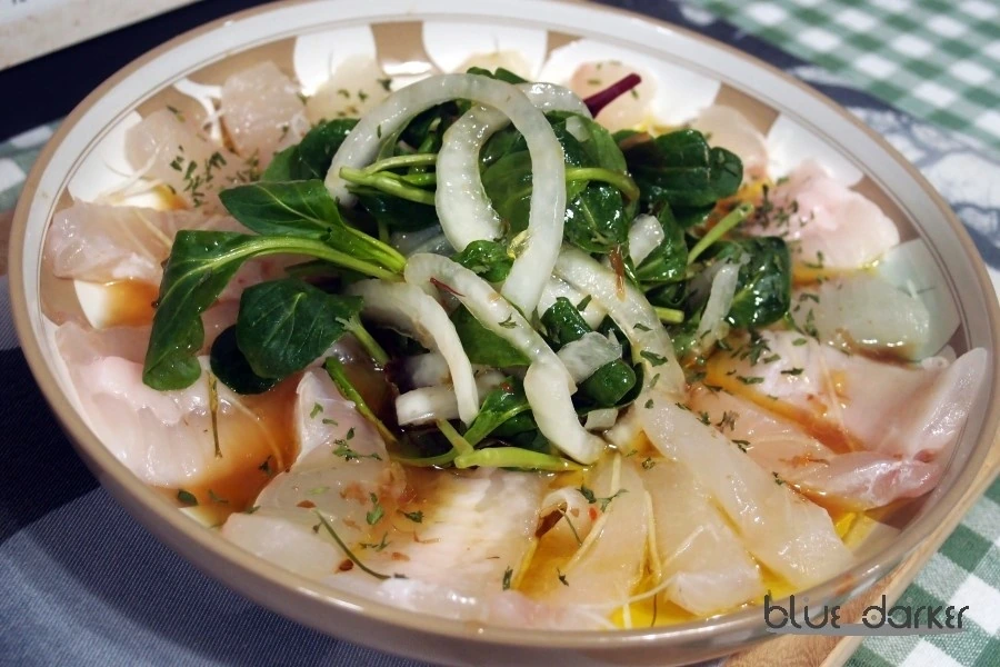 광어회를 이용한 이탈리아요리 광어카르파쵸만들기