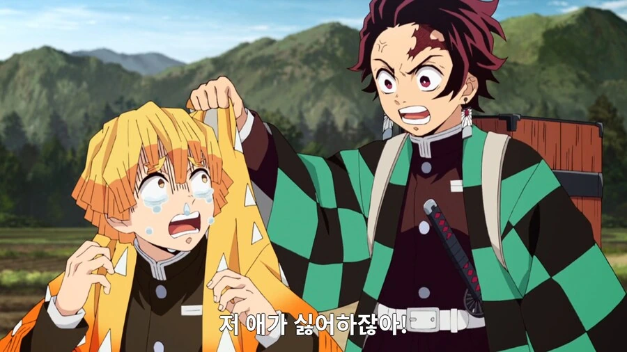 귀칼) 무한열차 무한성만 봤을땐 젠이츠 멋있어졌네 했었는데_5.png