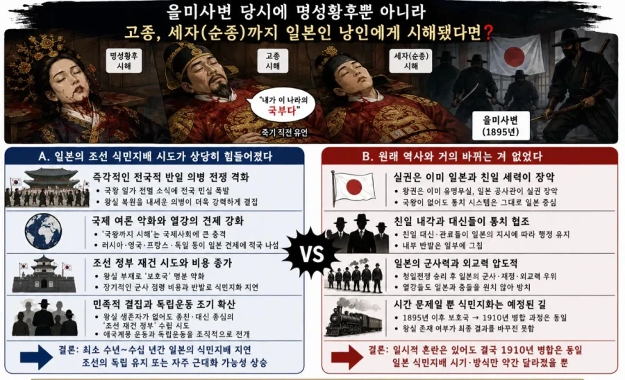 역사) 을미사변 당시에 고종이 일본 낭인들에게 살해 됐다면?_2.webp