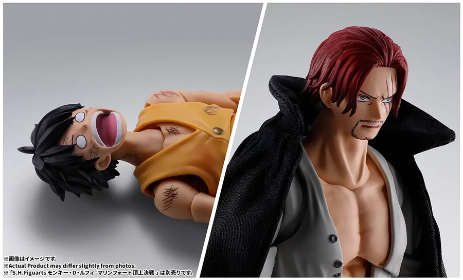 豊富なオプションパーツに加え、ボーナスパーツとして別売りの「S.H.Figuarts モンキー・D・ルフィ -マリンフォード頂上決戦-」用交換用表情パーツが付属！