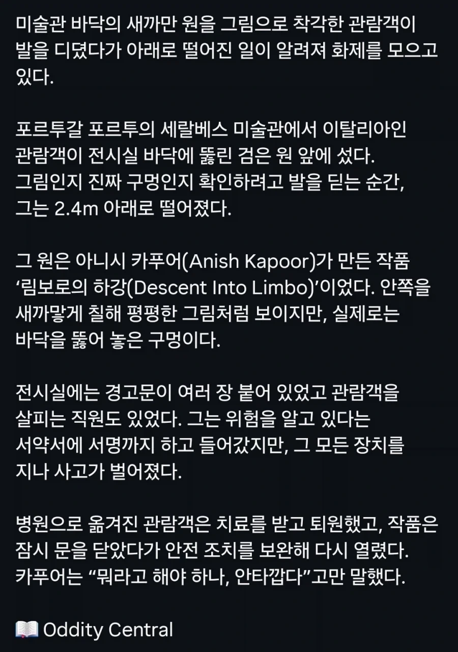 그림인줄 알고 밟은 관람객, 2.4m 아래로 추락_3.webp