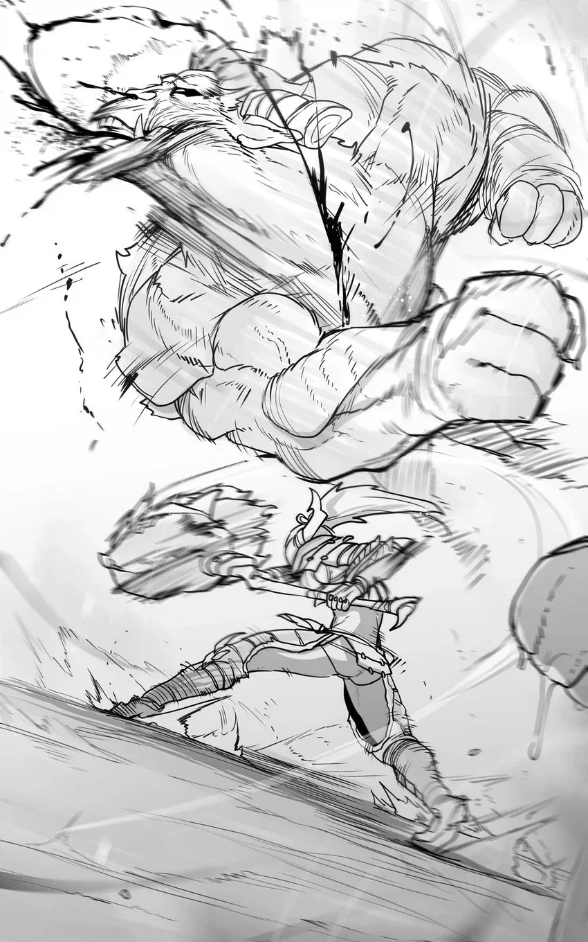 라쟌한테 습격받은 여성헌터manga_2.webp