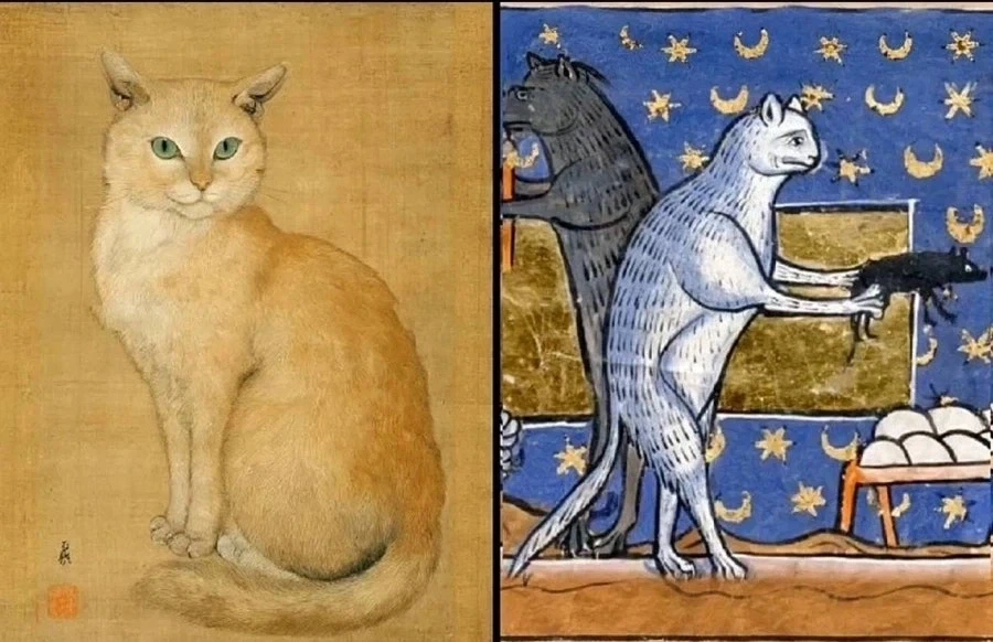 동서양 고양이 그림_2.webp