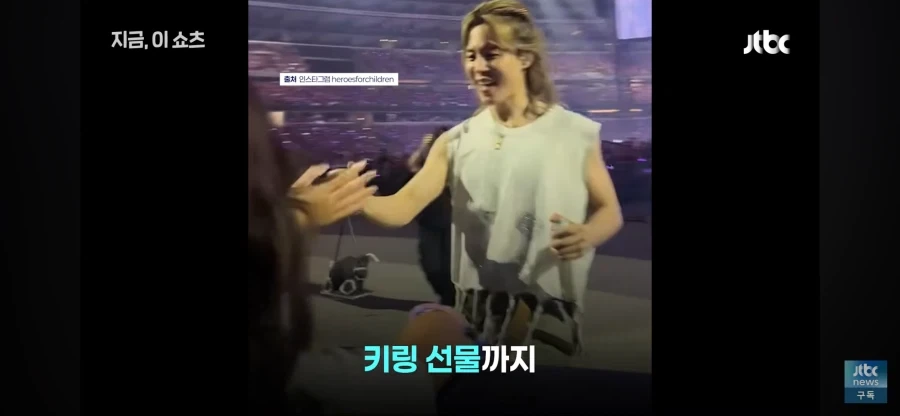 난치병 소녀 올리비아에게 뽀뽀 해준 BTS 지민_2.webp