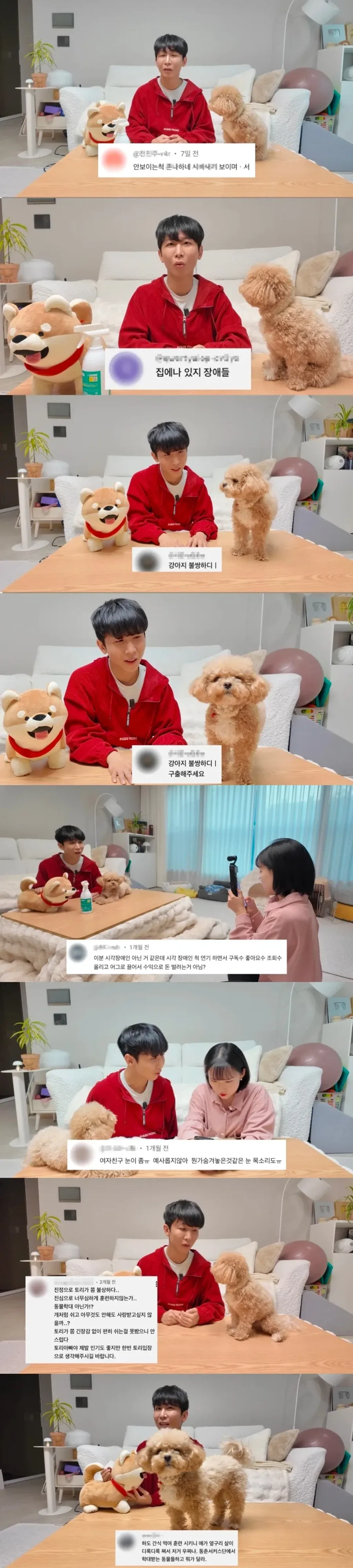 시각장애 유튜버에게 쏟아진 악플_1.webp