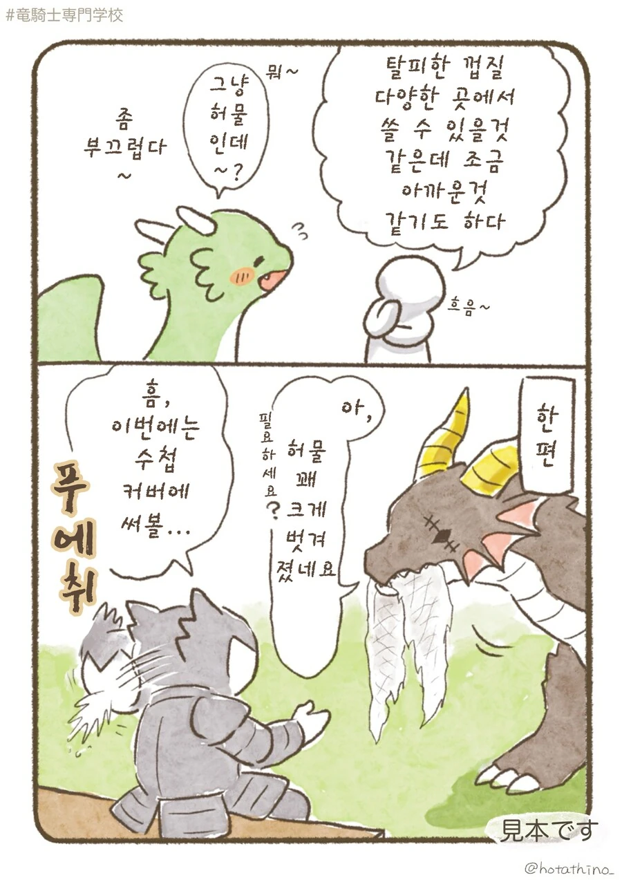 번역)용기사 전문학교, 용한테 자주 있는 일.manhwa_4.png