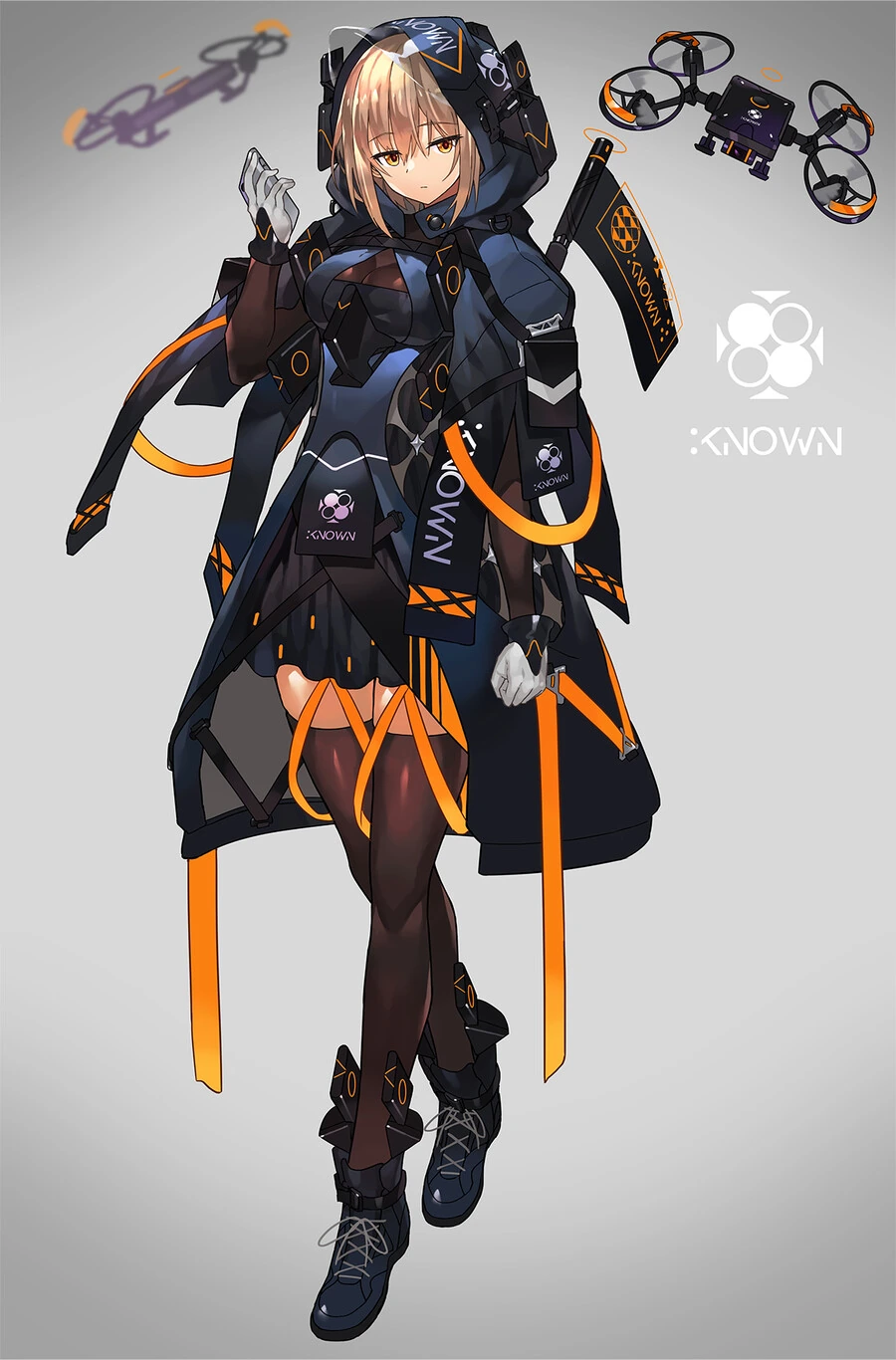 미소녀+근미래풍 의상
