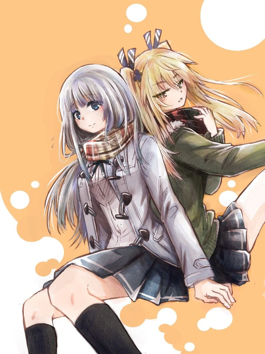 실어증 걸린 소녀를 돌봐주는 여자아이 manga