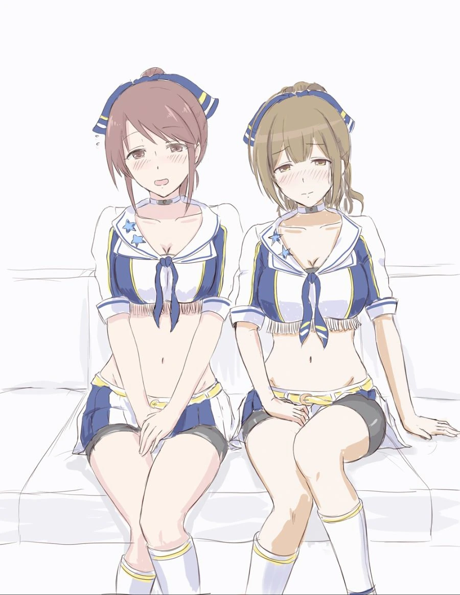 @) 침대위 치어리더