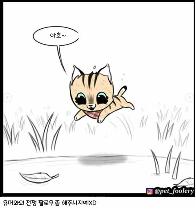 은퇴한 군견과 새끼 고양이 만화 3편 - 이미지 16