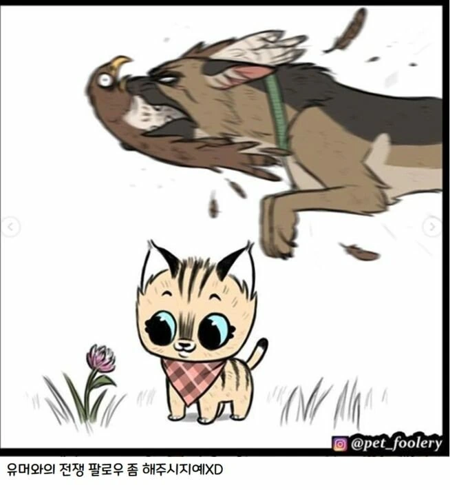 은퇴한 군견과 새끼 고양이 만화 3편 - 이미지 26