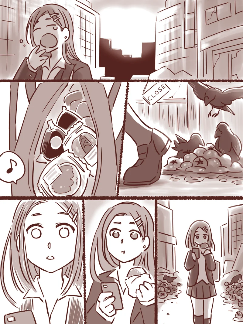 좀비 세상의 여고생.manga - 이미지 4