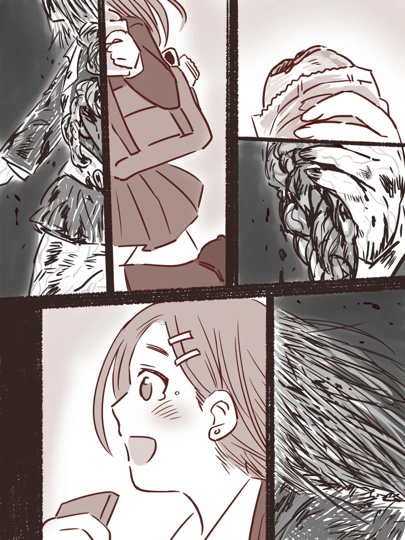 좀비 세상의 여고생.manga - 이미지 8