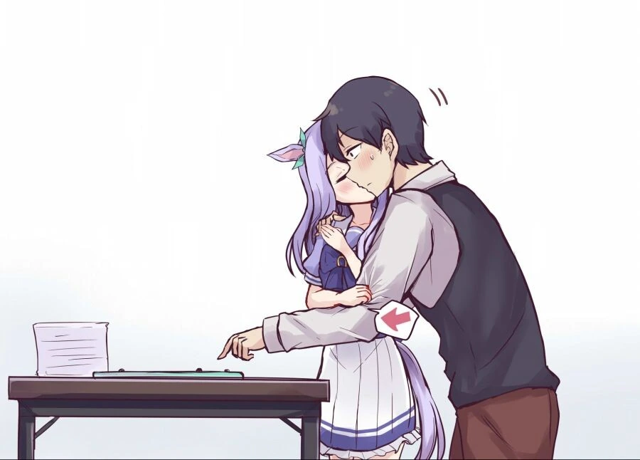 [말딸] 작전을 짜는 트레이너에게 장난을 치는 맥퀸.manhwa - 이미지 3
