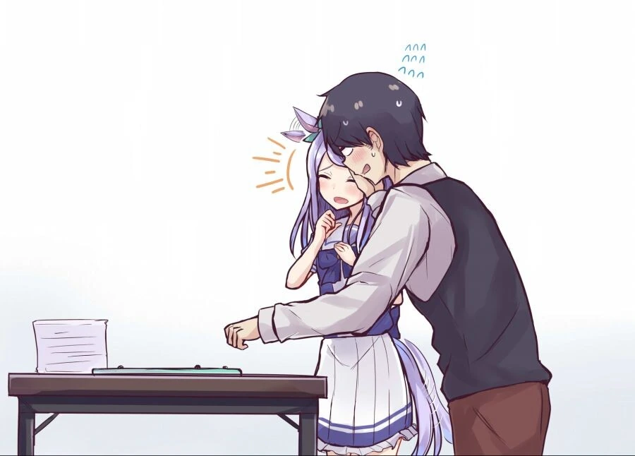 [말딸] 작전을 짜는 트레이너에게 장난을 치는 맥퀸.manhwa - 이미지 4