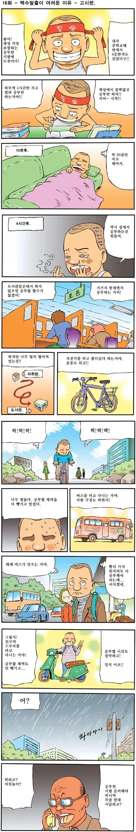 공무원 시험을 위해 필요한 것.manga