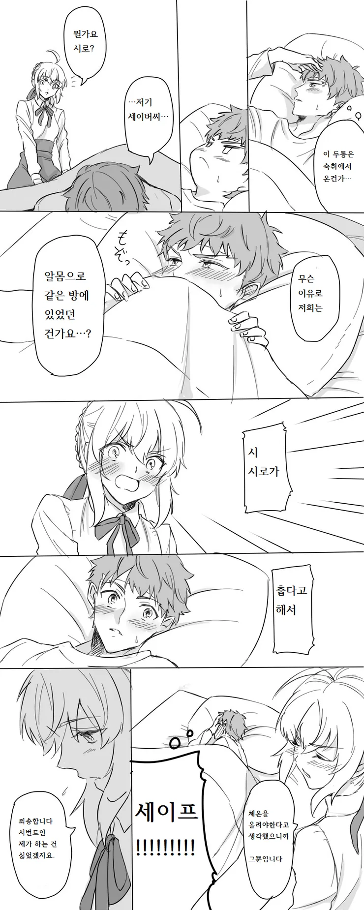 세이버랑 ㅇㅁ으로 같이 잔 만화 - 이미지 3