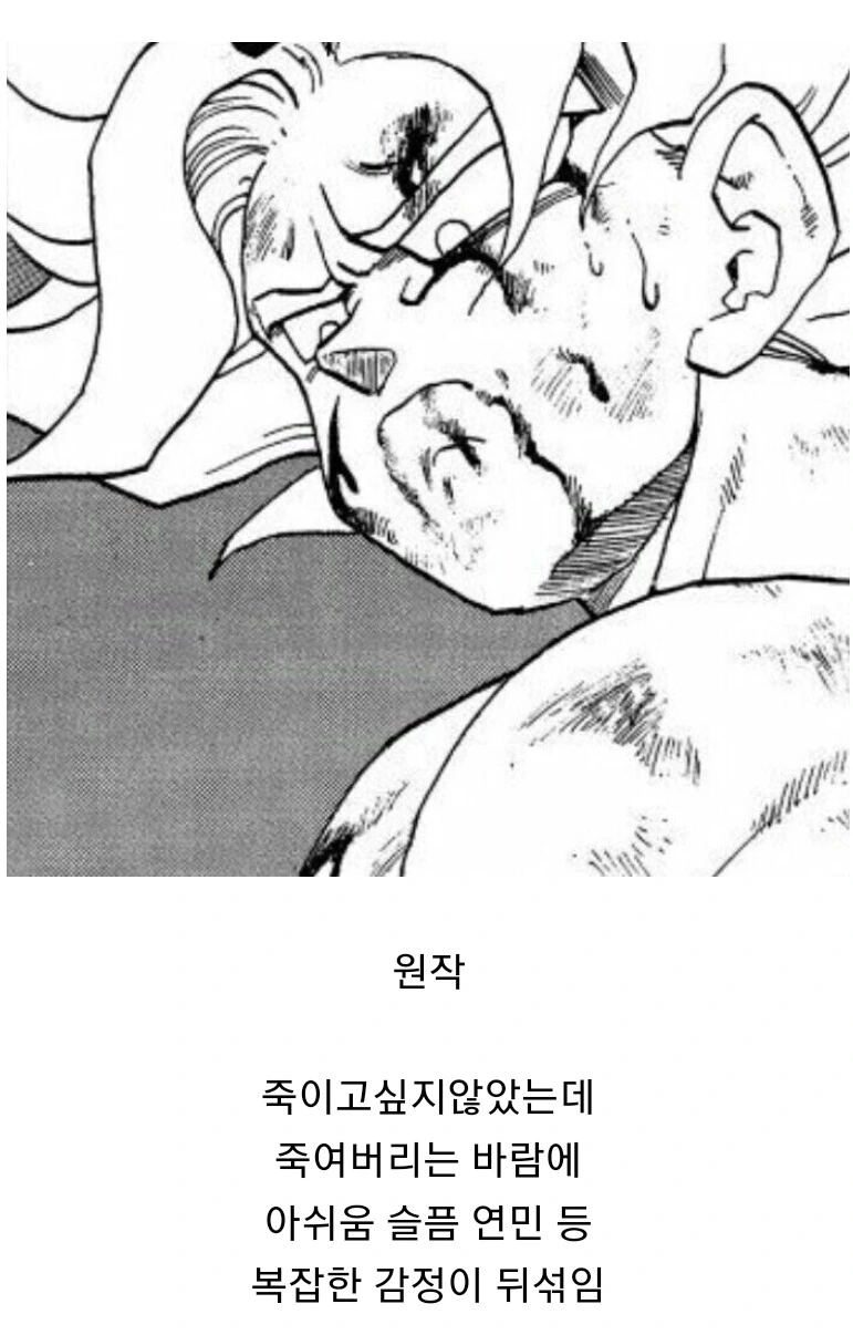 드래곤볼) 미묘한 작화차이가 만들어낸 감정