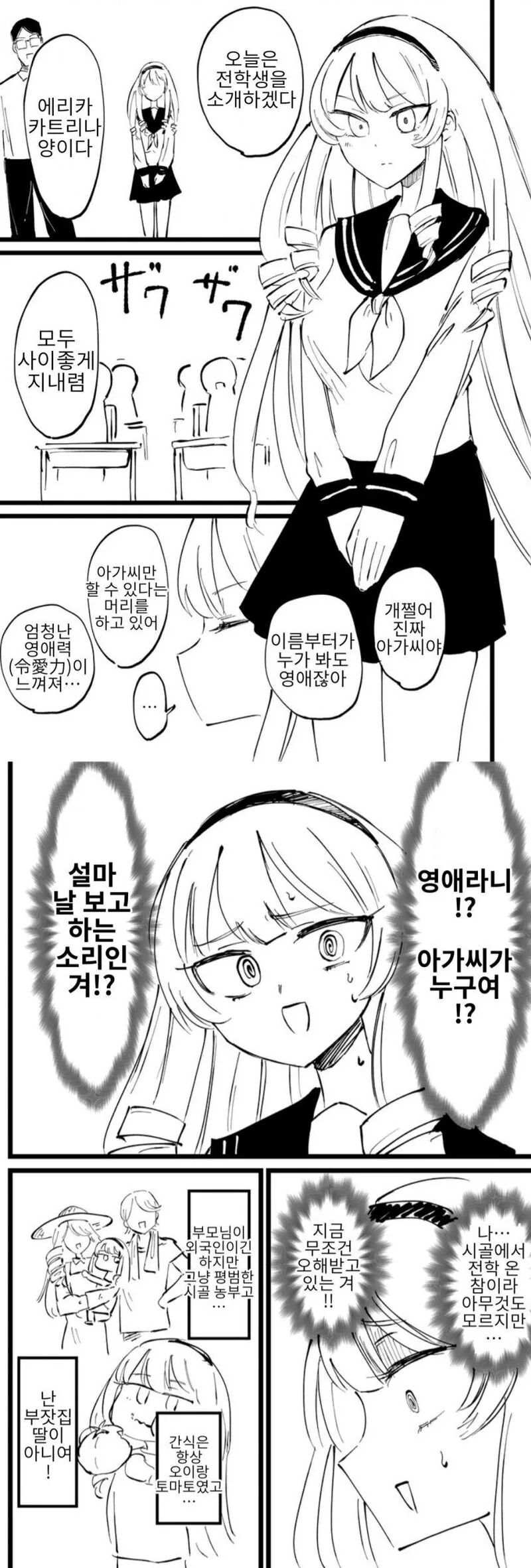 시골에서 전학 온 아가씨.manhwa