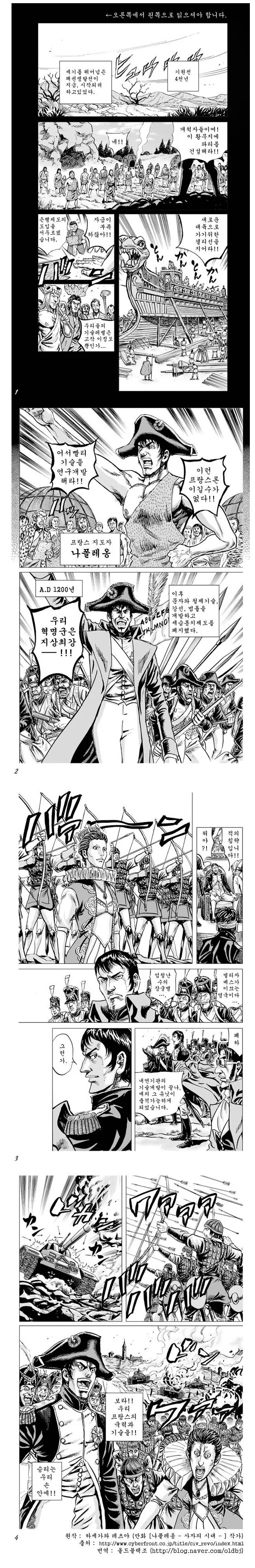 나폴레옹이 기원전부터 존버해서 영국을 바른 문명.manhwa