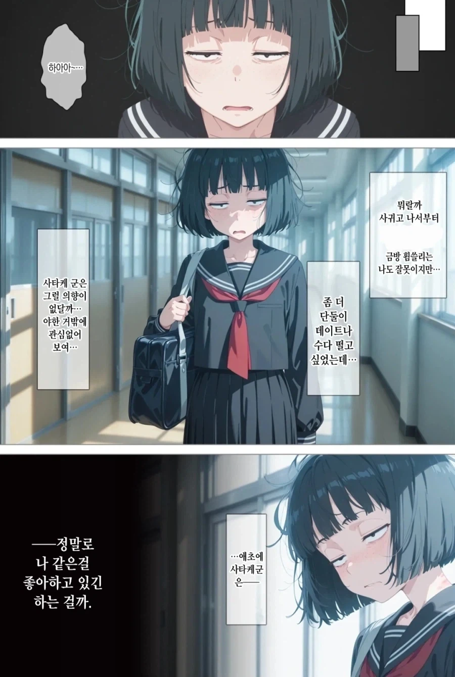 ai) 음침한 모브녀에게 고백하는 Manhwa - 이미지 8