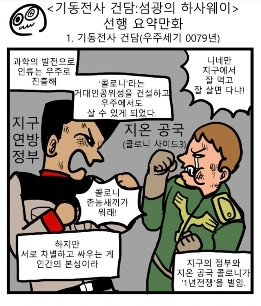기동전사 건담 선행 요약 만화
