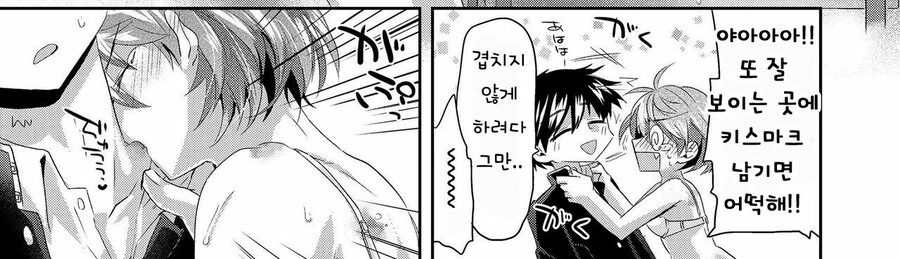ㅎㅂ) 애인에게 키스마크 남기는.manga - 이미지 6