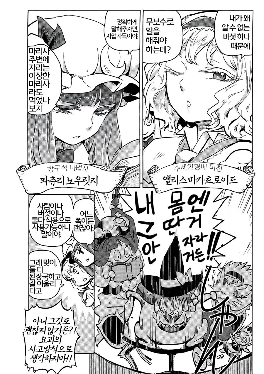 동방)마리사의 버섯하나로 몸을 섞는 마법사들 만화 - 이미지 3