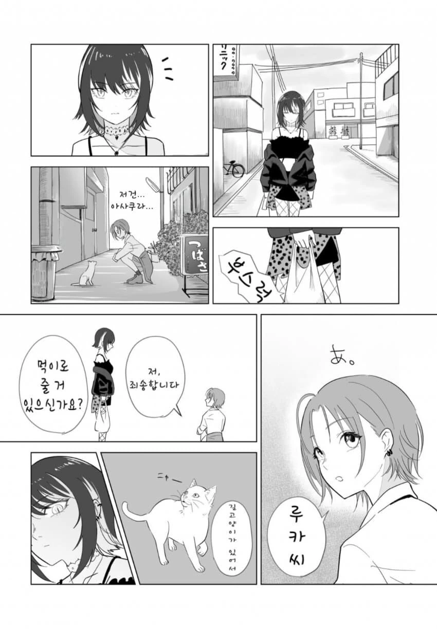 [@] 길고양이가 있어요