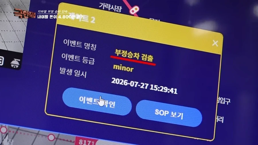 지하철 부정승차 족쳐서 중형차 한대값 뽑기