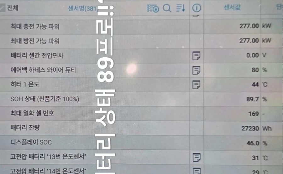 60만 키로탄 전기차 상태 - 이미지 2