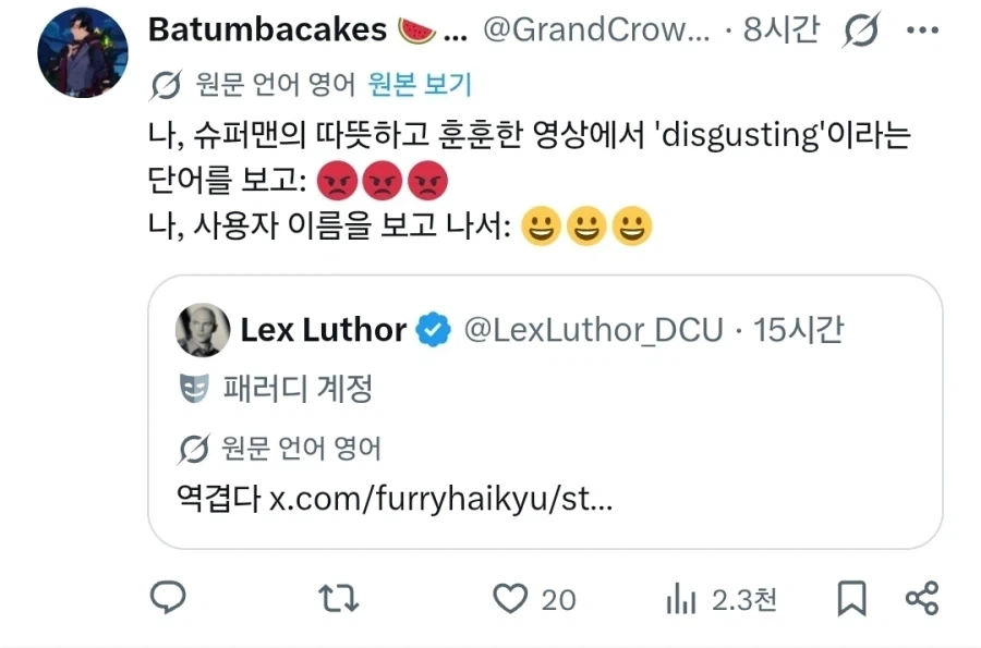 "어떤 새끼가 슈퍼맨한테 악플이야?" - 이미지 2