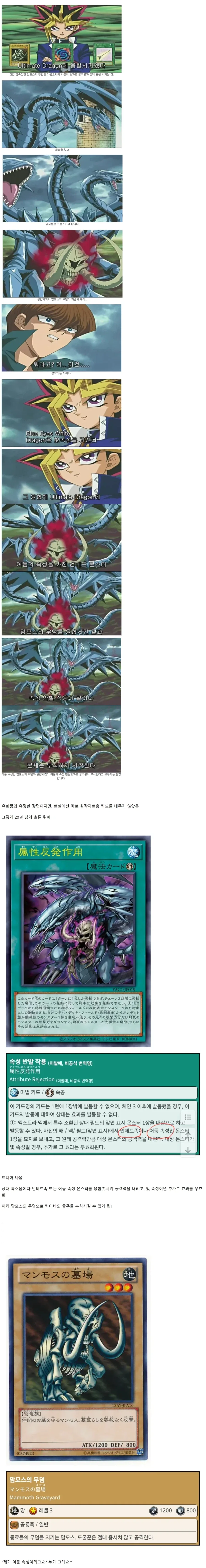 마침내 카드화된 아템의 야부리전술