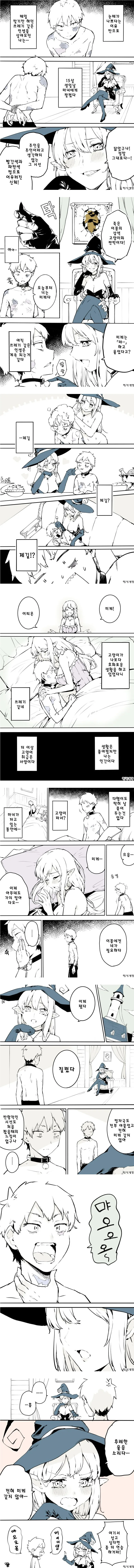 고양이를 잃은 마녀 만화.manga