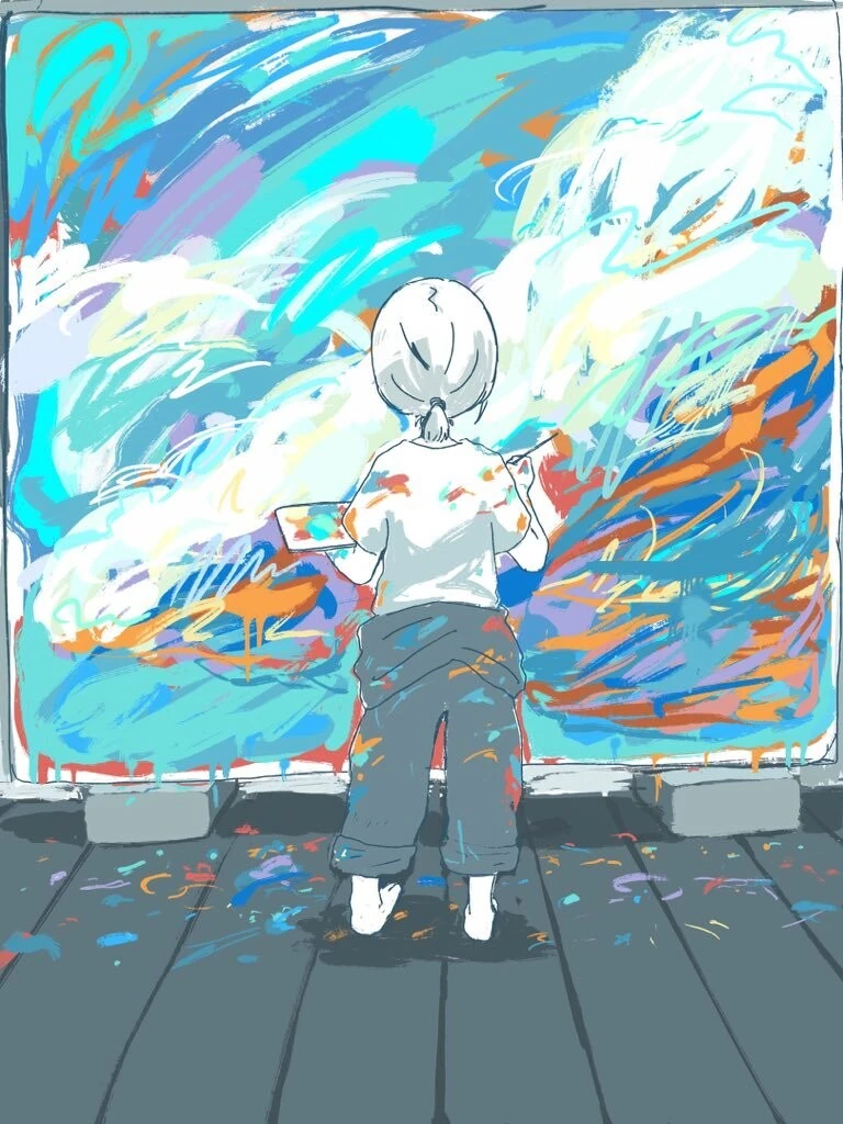 @)세리자와 아사히가 그림 그리는.manwha - 이미지 3