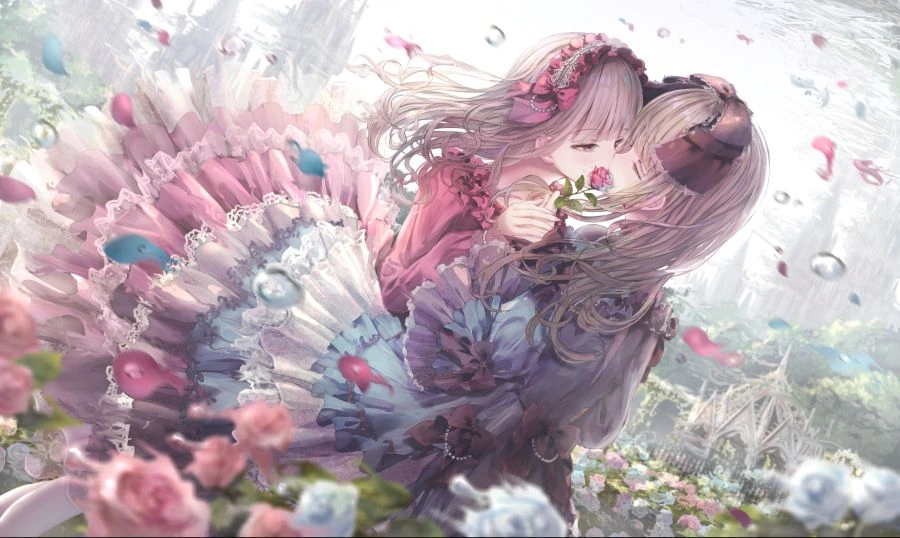 백합)장미꽃 처자.manga