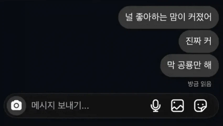 남자의 좋아한다는 표현