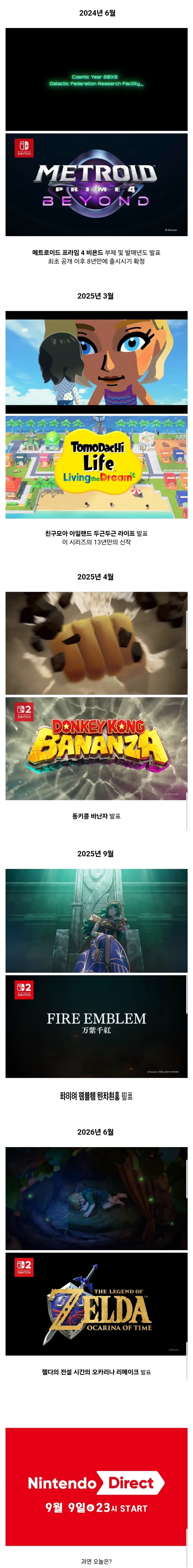역대 닌텐도 다이렉트의 마지막을 장식한 게임들 - 이미지 3