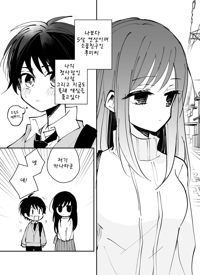 소꿉친구 누나와 연인놀이를 하는 만화 - 이미지 2