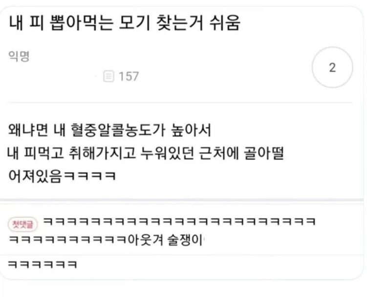 내 피 빨아먹은 모기는 찾기 쉬움ㅋ.jpg